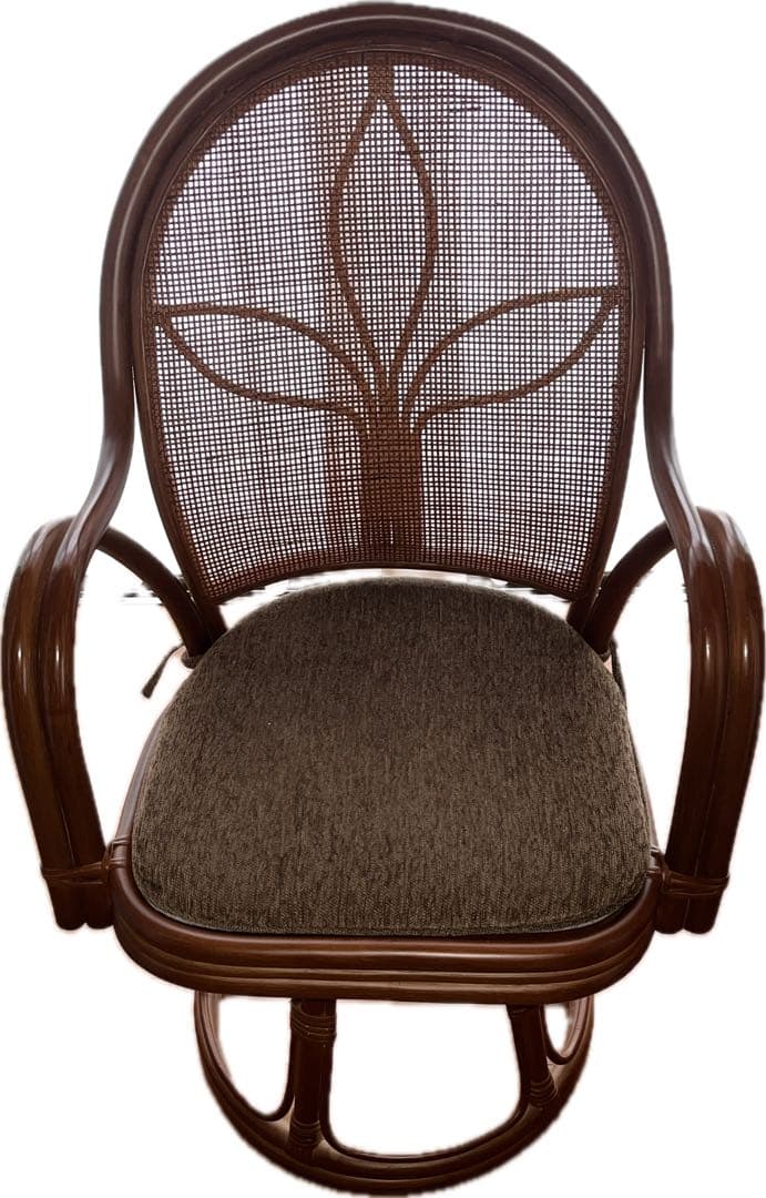 o*i様 籐（ラタン）の回転椅子