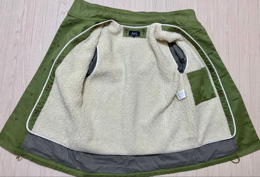 【週末セール】美品！A.P.C. アーペーセー コットンブルゾン ボアライナー付