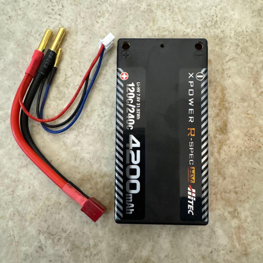 ハイテックリポバッテリーXPOWER HV 7.6V 4200mAh 2個セット