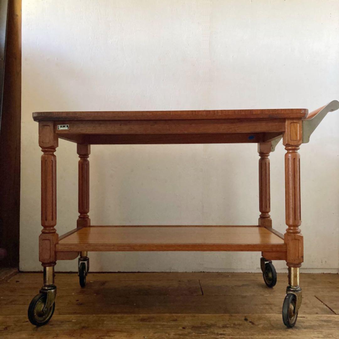 国産ヴィンテージ インダストリアル 大型ワゴン ディスプレイ 店舗什器