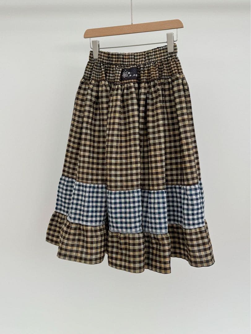 Coyseio チェック柄フリルスカート