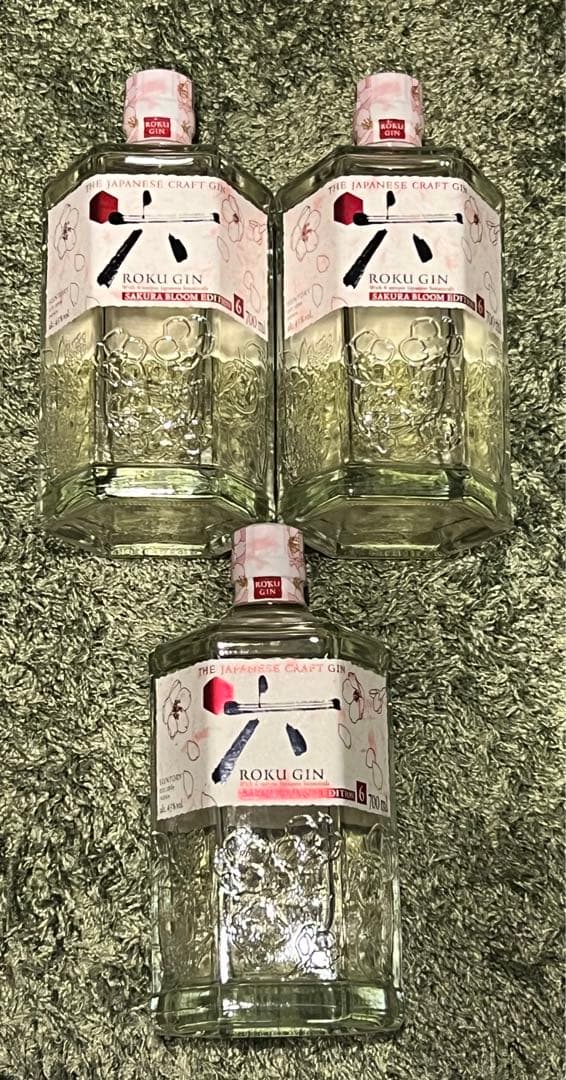 六　ROKU 桜　sakura GIN ジン　3本セット
