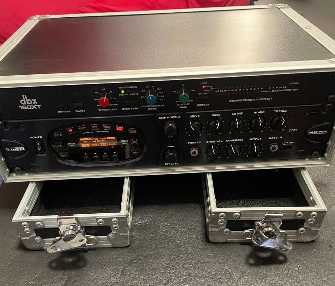 LINE6 POD XT PRO DBX 160XT 3Uラック 三点セット