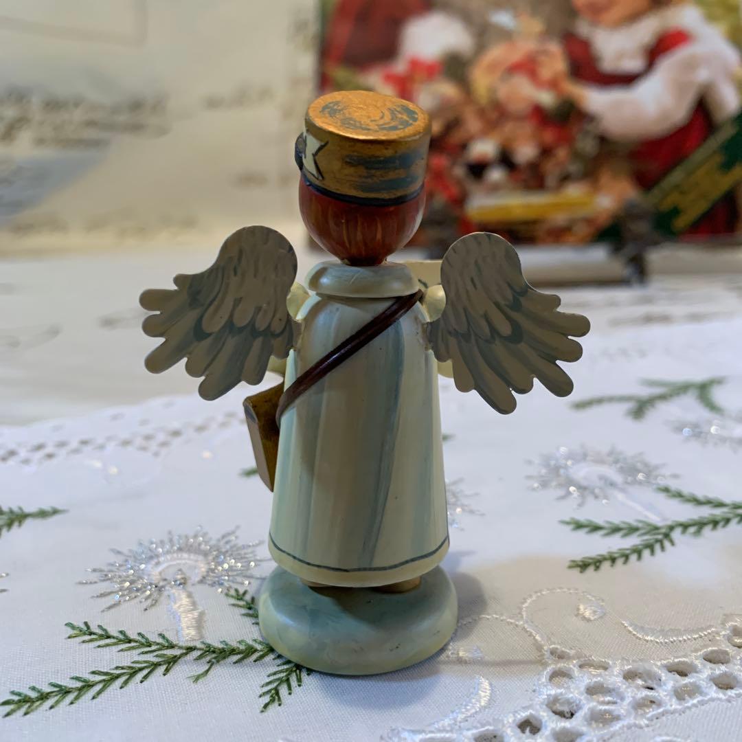 ドイツ製　木製人形　ケーテウォルファルト社の限定クリスマス天使の男の子郵便屋さん