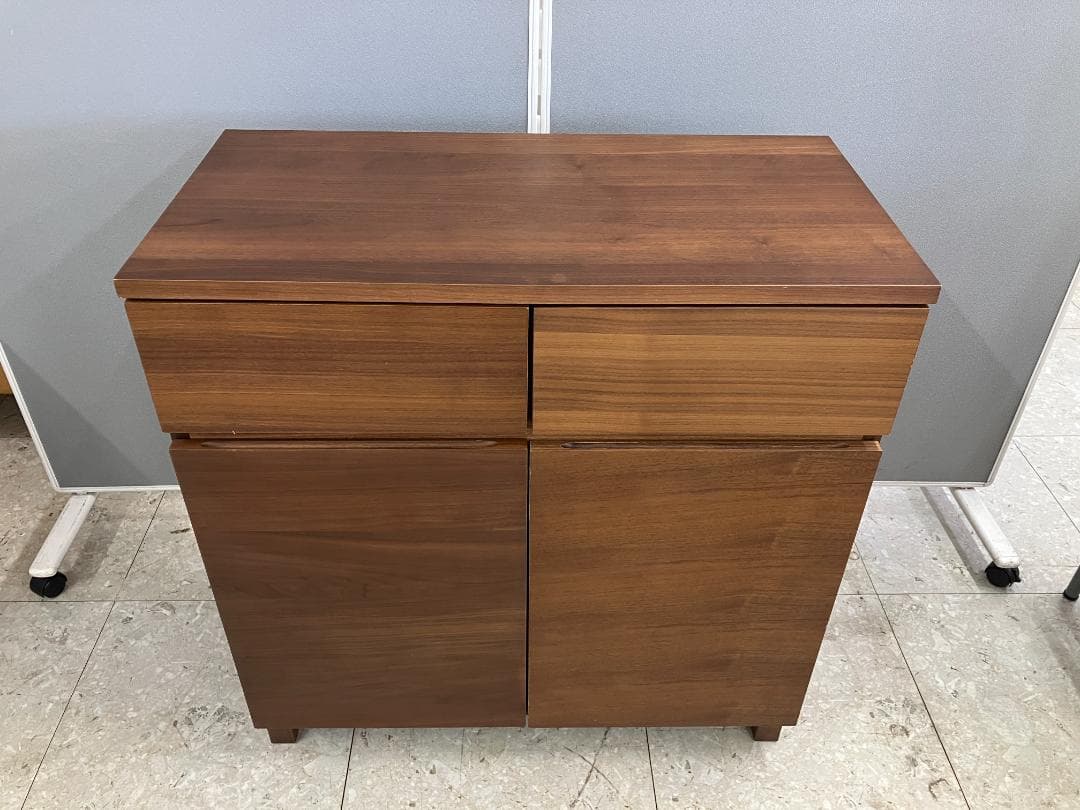 無印良品 キャビネット ウォールナット材 ブラウン