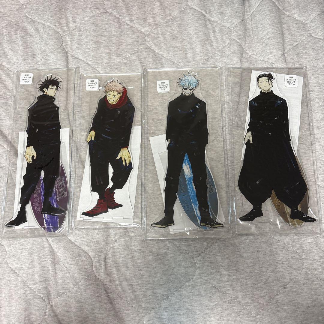 呪術廻戦 MEGAフィギュア アクリルスタンド 4つセット
