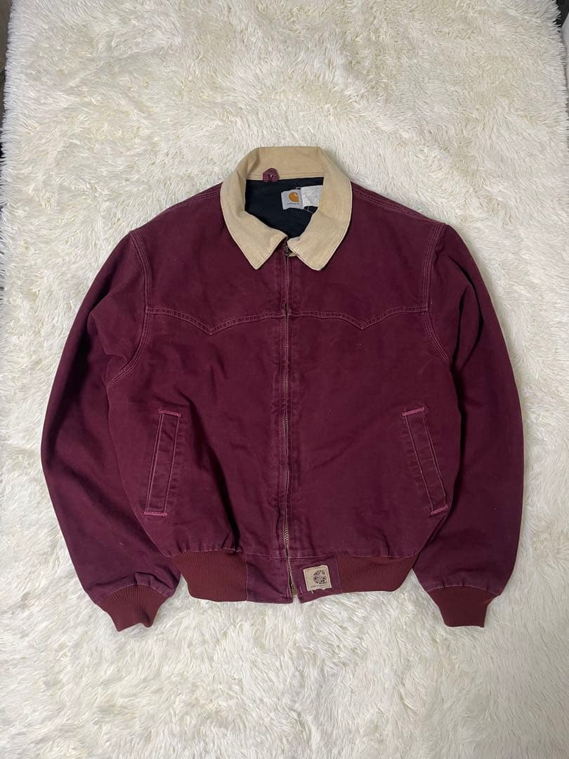 【超希少】1996年 カーハート サンタフェジャケット JQ2246 ワイン
