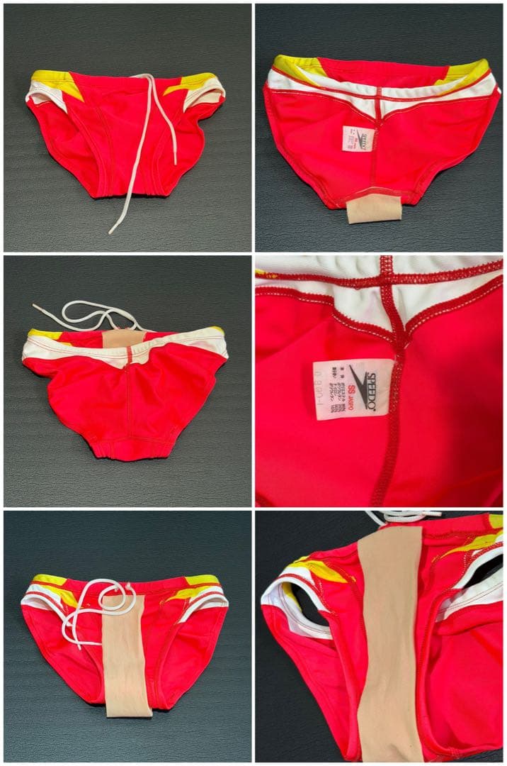 SPEEDO 競泳用水着 赤/黄 SSサイズ