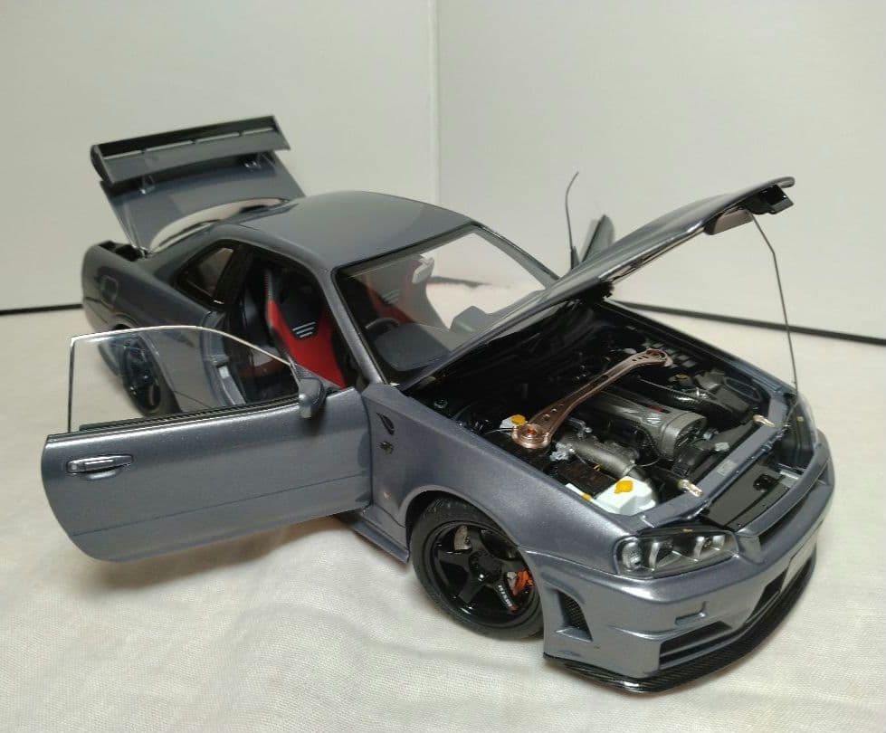モーターヘリックス MOTORHELIX 1/18 GT-R R34 CRS