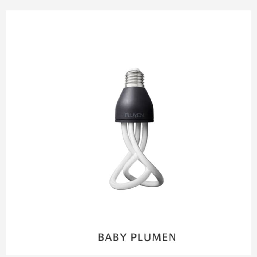 未使用　ベビープルーメン001 省エネ電球（PLUMEN）
