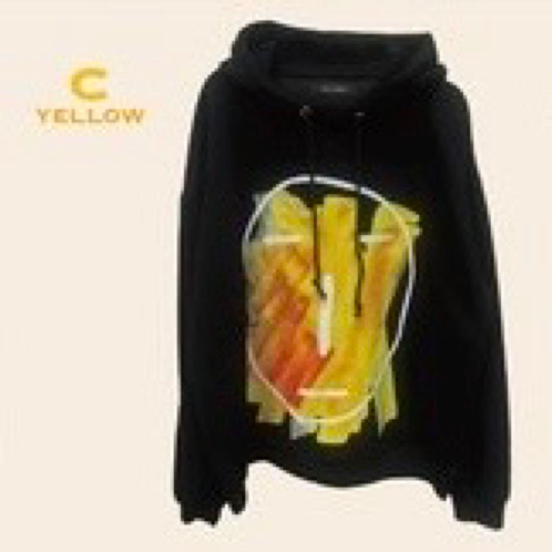 skullhong スカルホン　パーカー　黄色　ホンギ