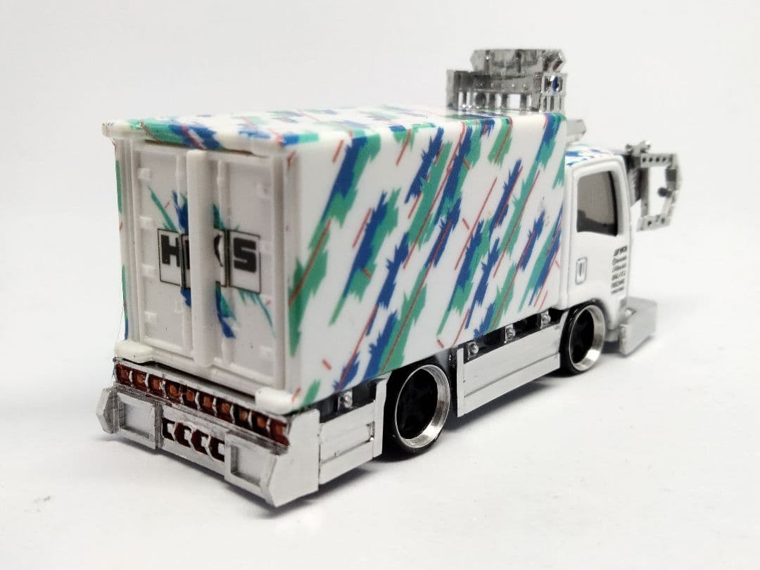 トミカ改造 デコトラ HKS仕様 ☆自作アルミリム ☆深リム ホットウィール