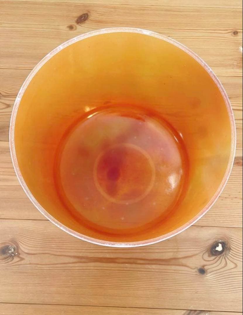 【期間限定価格】クリスタルトーンズ社クリスタルボウル　カーネリアンE ＋25