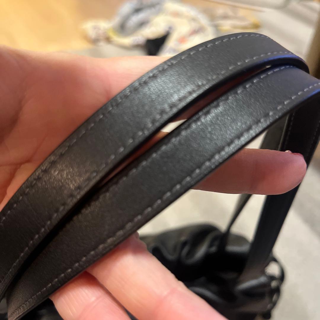 COACH ブラック ショルダーバッグ ドローストリング