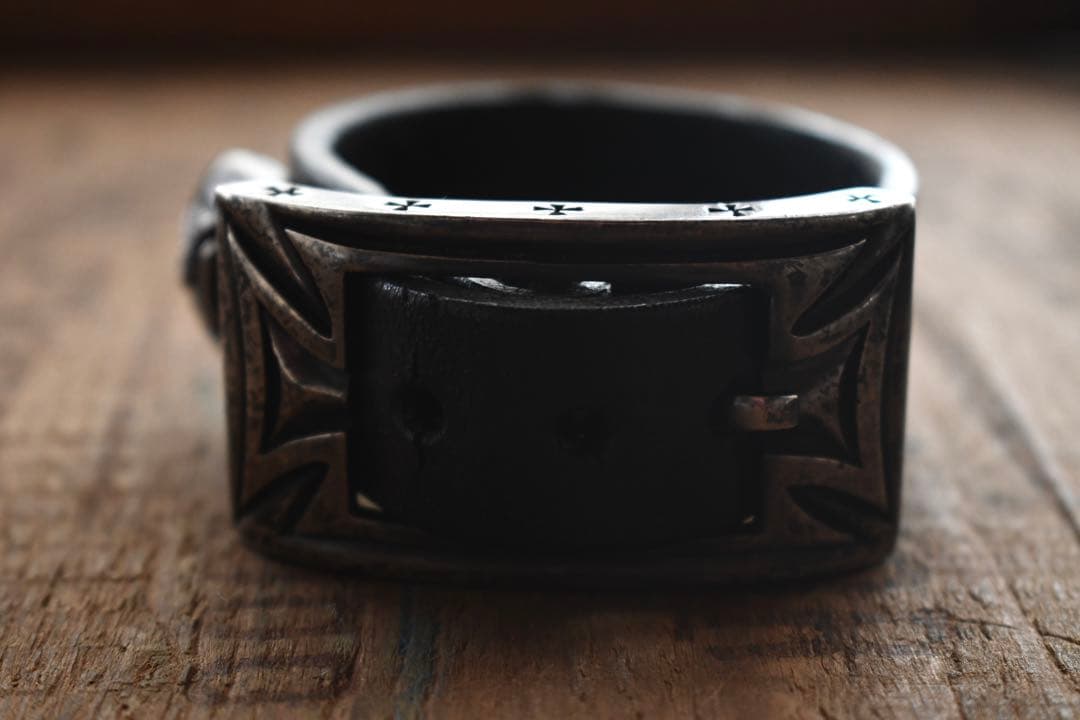 Silver smiths レザーブレスレット　jun uezono guidi