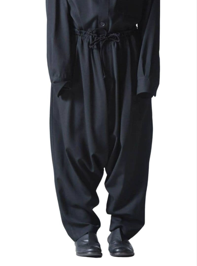 Yohji yamamoto POUR HOMME シワギャバ サルエルパンツ