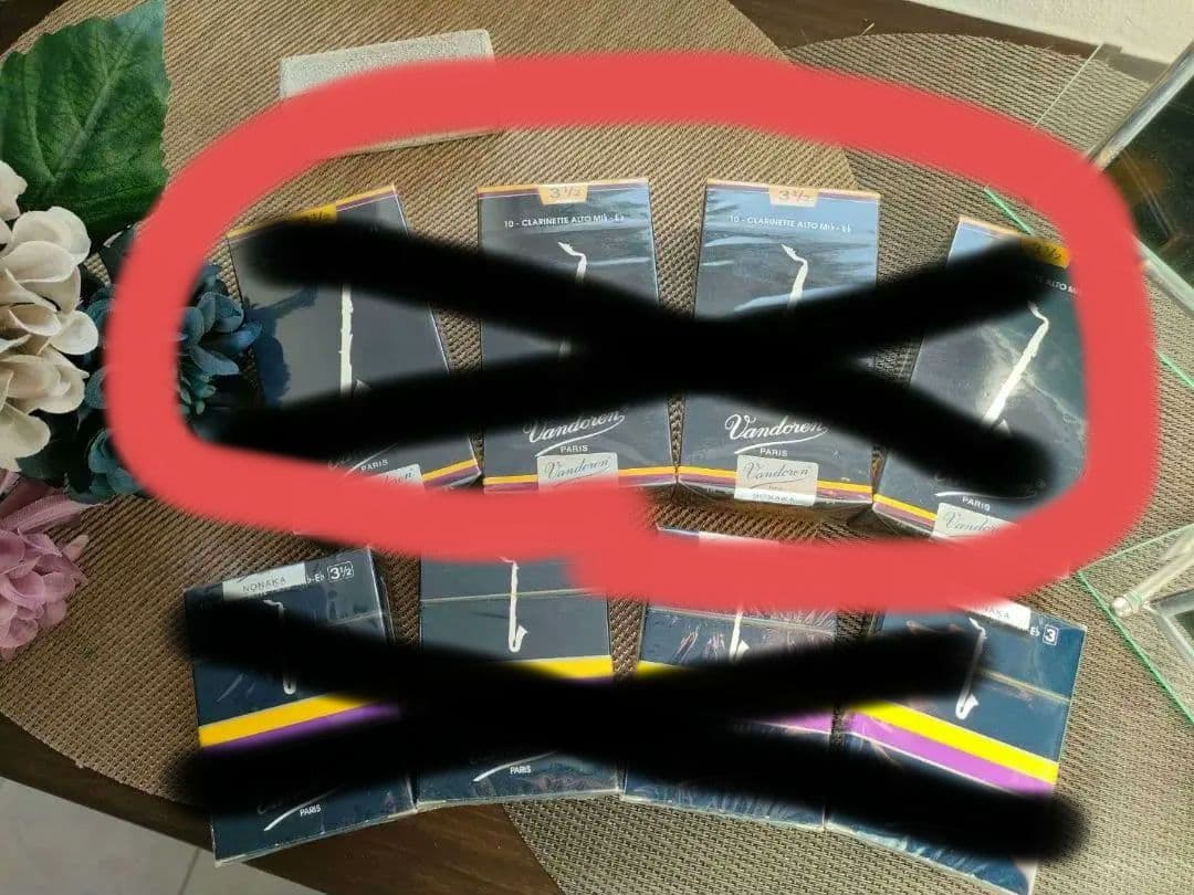 【ririco】Vandoren、E♭アルトクラリネット　リード