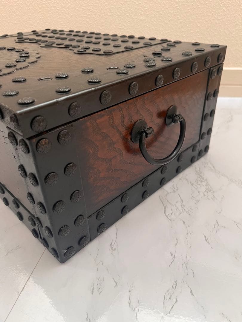 【新品】木製　欅材　千両箱　銭函　古民具　アンティーク