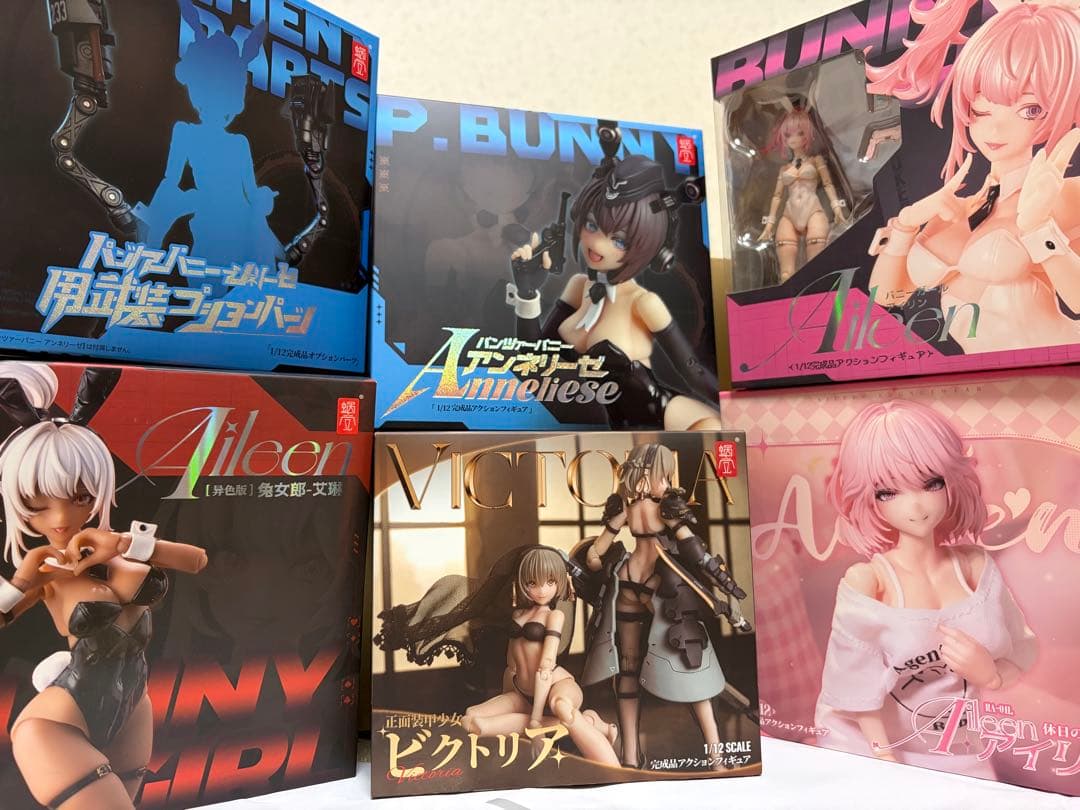 【ジャンク/加工有】スネイルシェル可動フィギュア5体+専用オプション1個セット