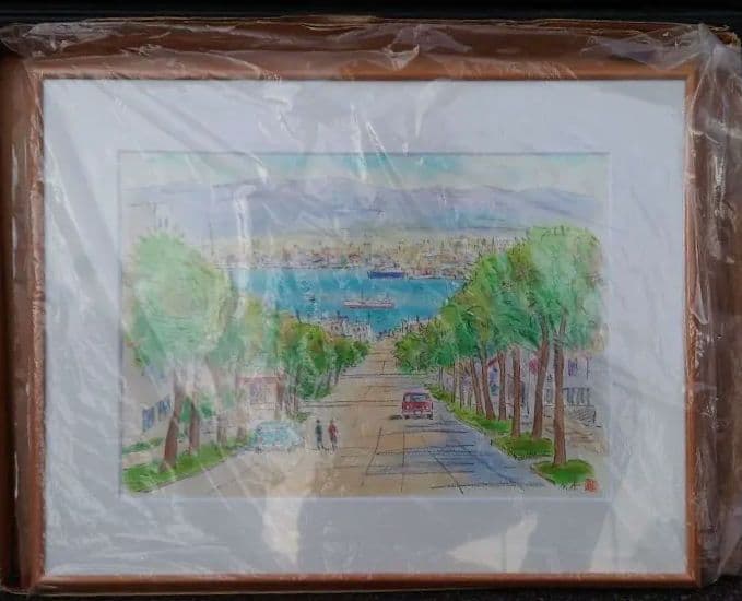 函館風景画　新品　お値下げ　絵画