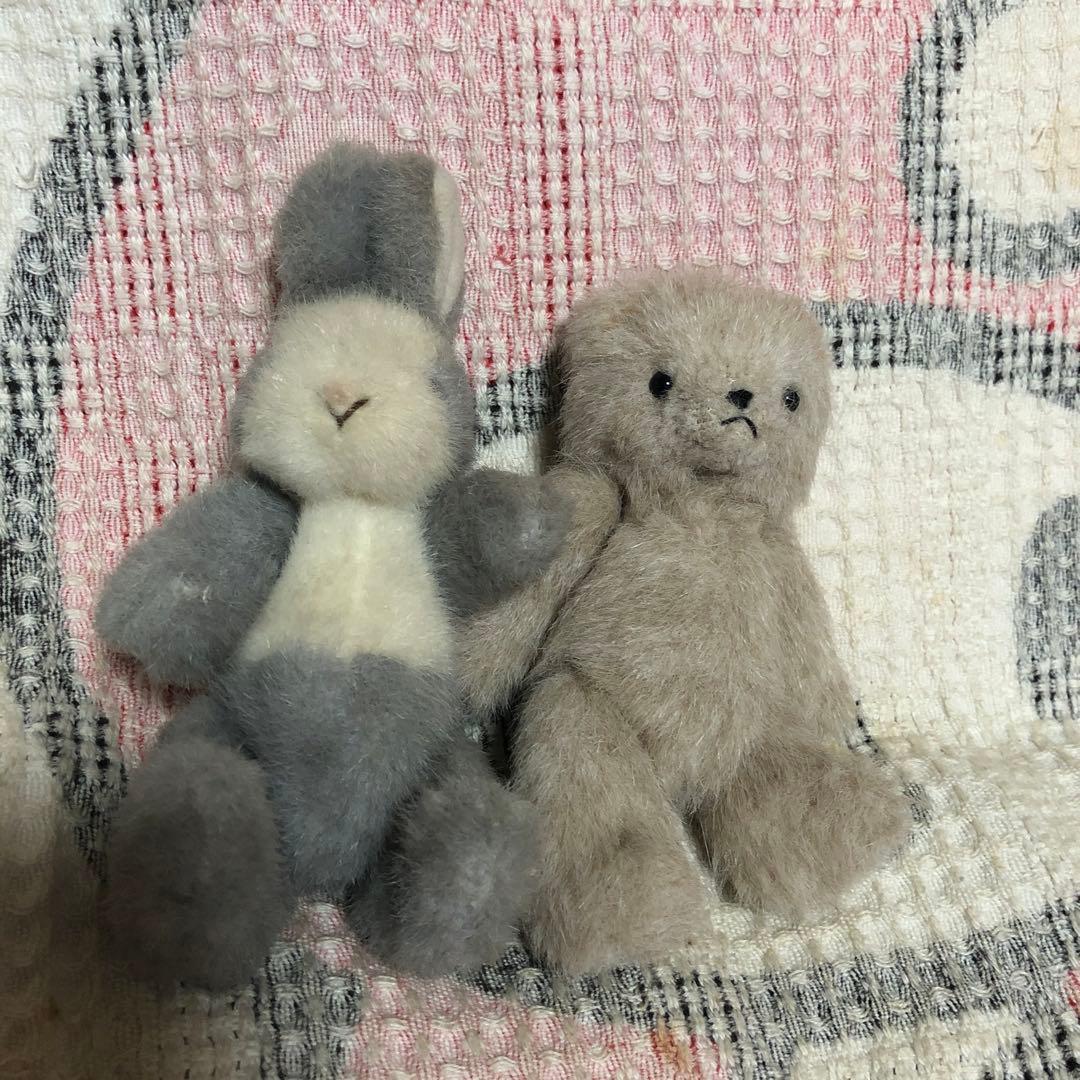 モンスイユ　ウサギ＆クマ　ポーズ変えられます　中古品