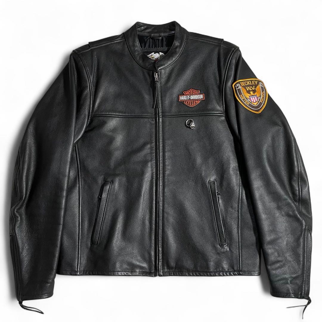ハーレーダビットソン レザージャケット ライダースジャケット カスタム品