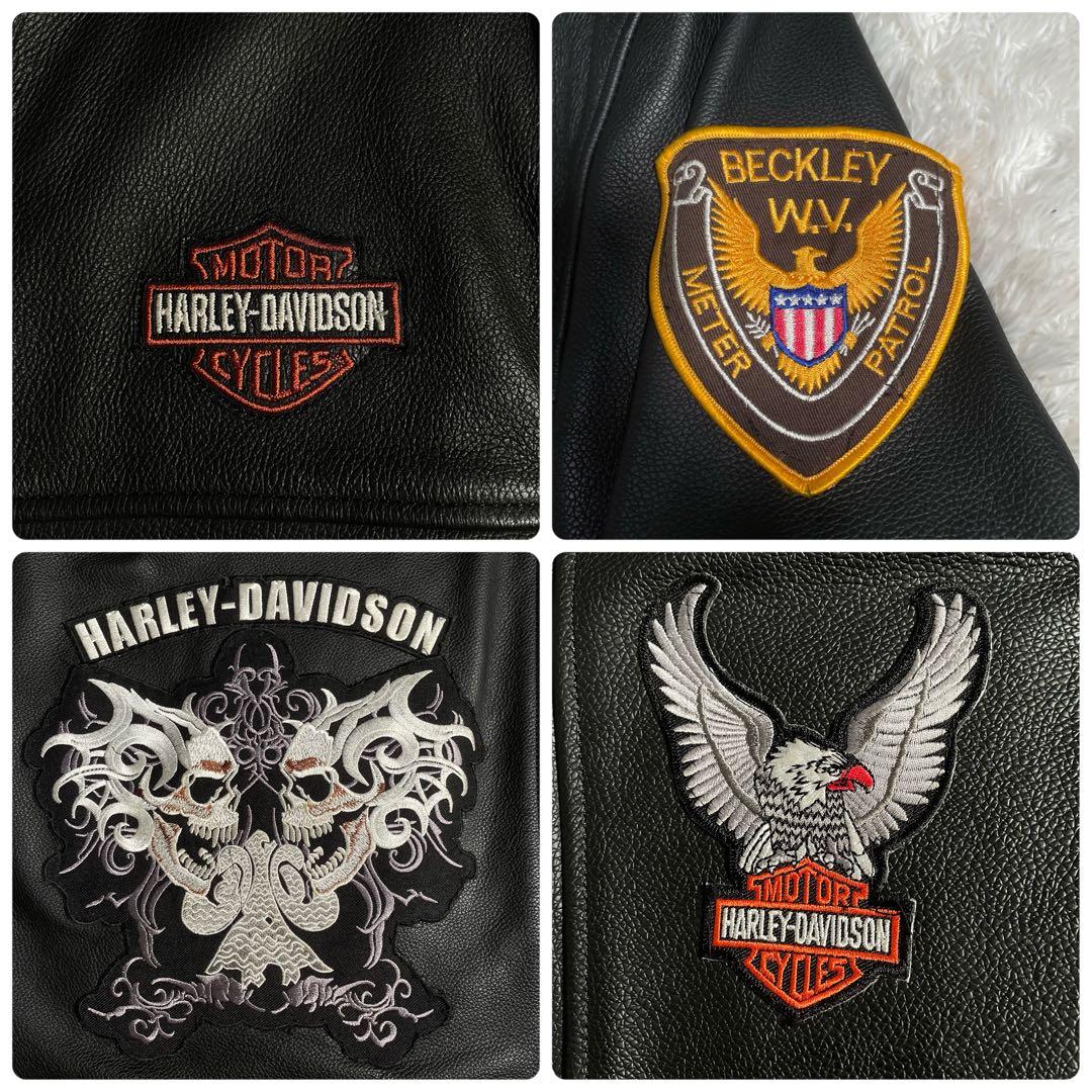 ハーレーダビットソン レザージャケット ライダースジャケット カスタム品