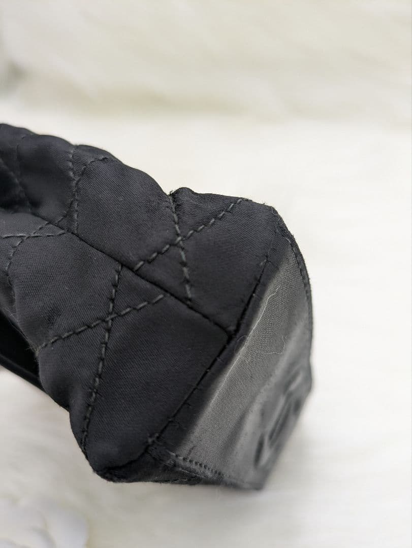 CHANEL 希少 サテン ミニマトラッセ 6連チェーン ラインストーン