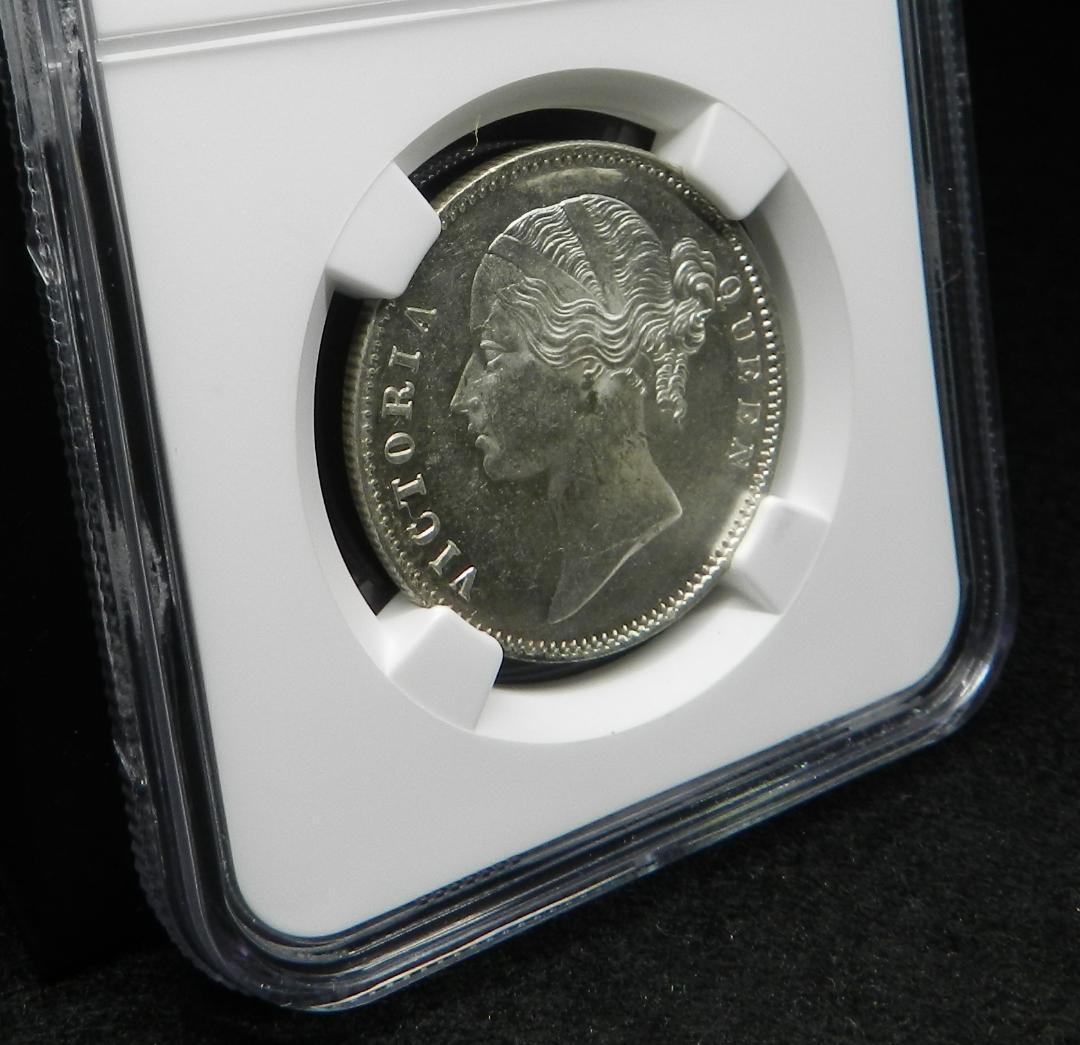 1840 (B＆C) イギリス領 インド 銀貨 NGC MS62 ビクトリア女王