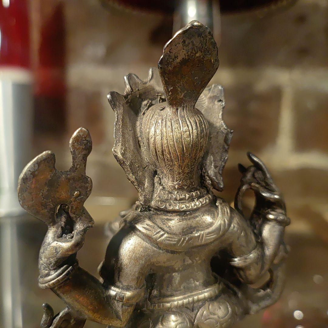ガネーシャ チベット仏　仏教美術　アンティーク　470ｇ