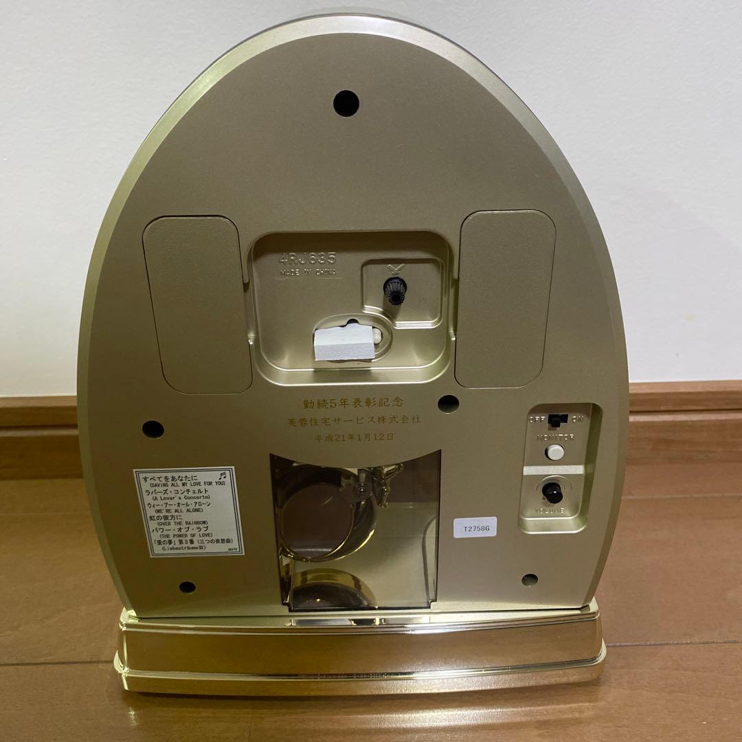 シチズン　クオーツ　置き時計　振り子　ジョイア　金色メタリック色　新品未使用