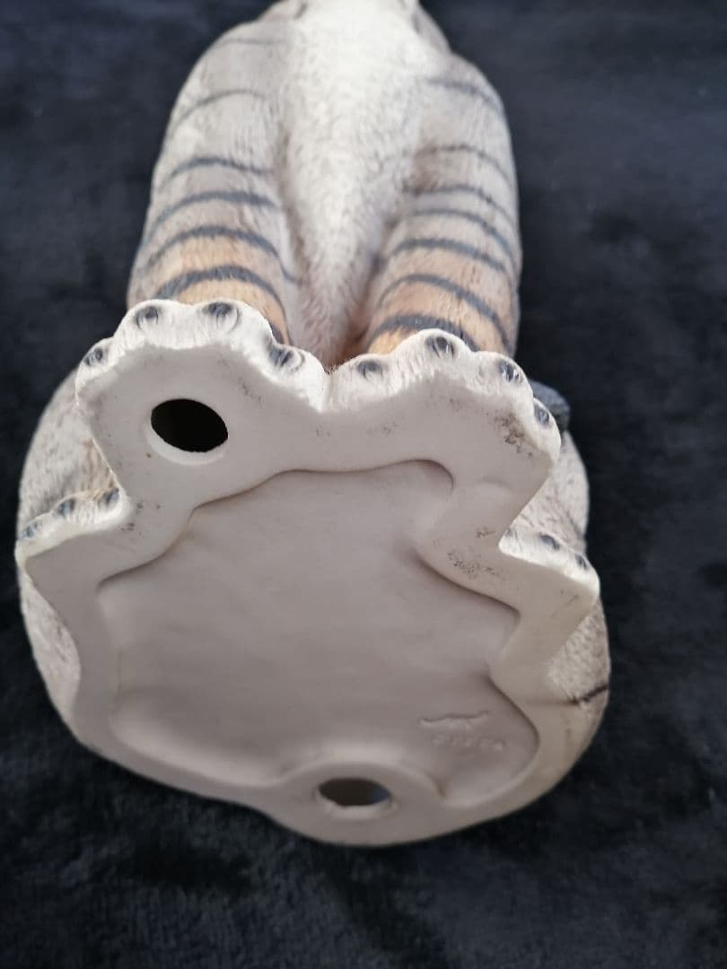 イタリア製ドマン　猫の置物 2体セット　希少レア　DEMAIN HK　見上げる猫