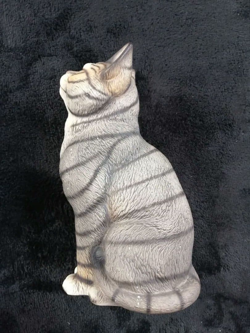 イタリア製ドマン　猫の置物 2体セット　希少レア　DEMAIN HK　見上げる猫