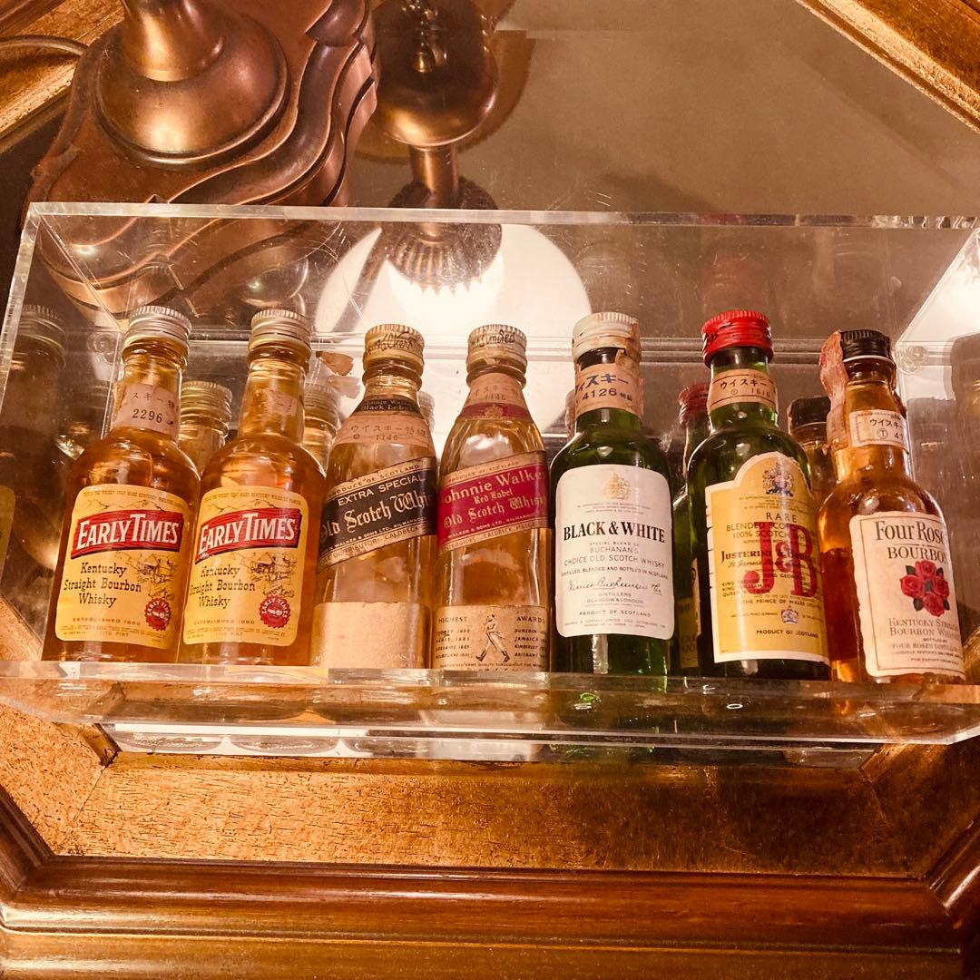 湯布院アンティーク '70 ミニボトル ウイスキー バーボン 未開栓 7本セット