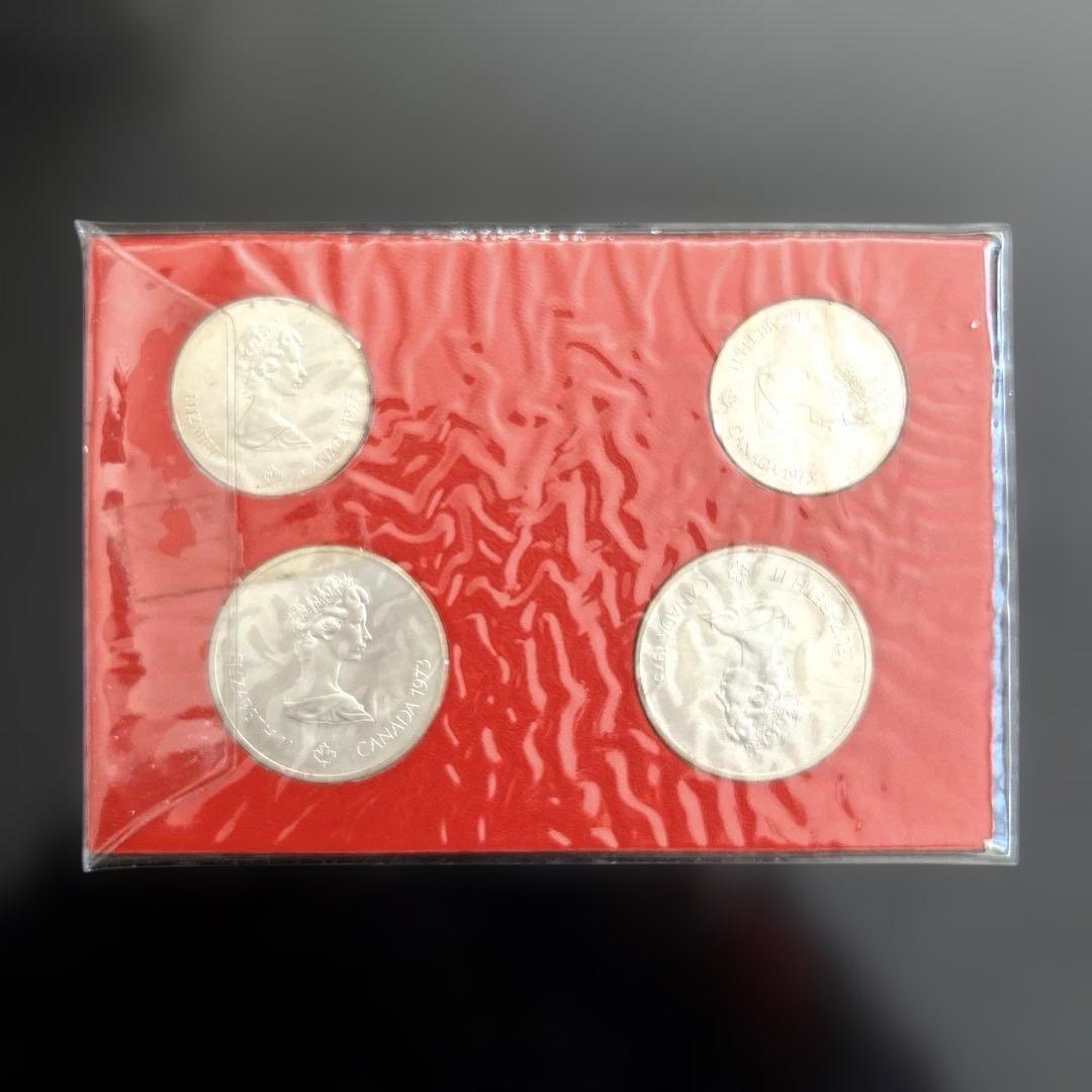 1976年 カナダオリンピック記念銀貨 4枚セット