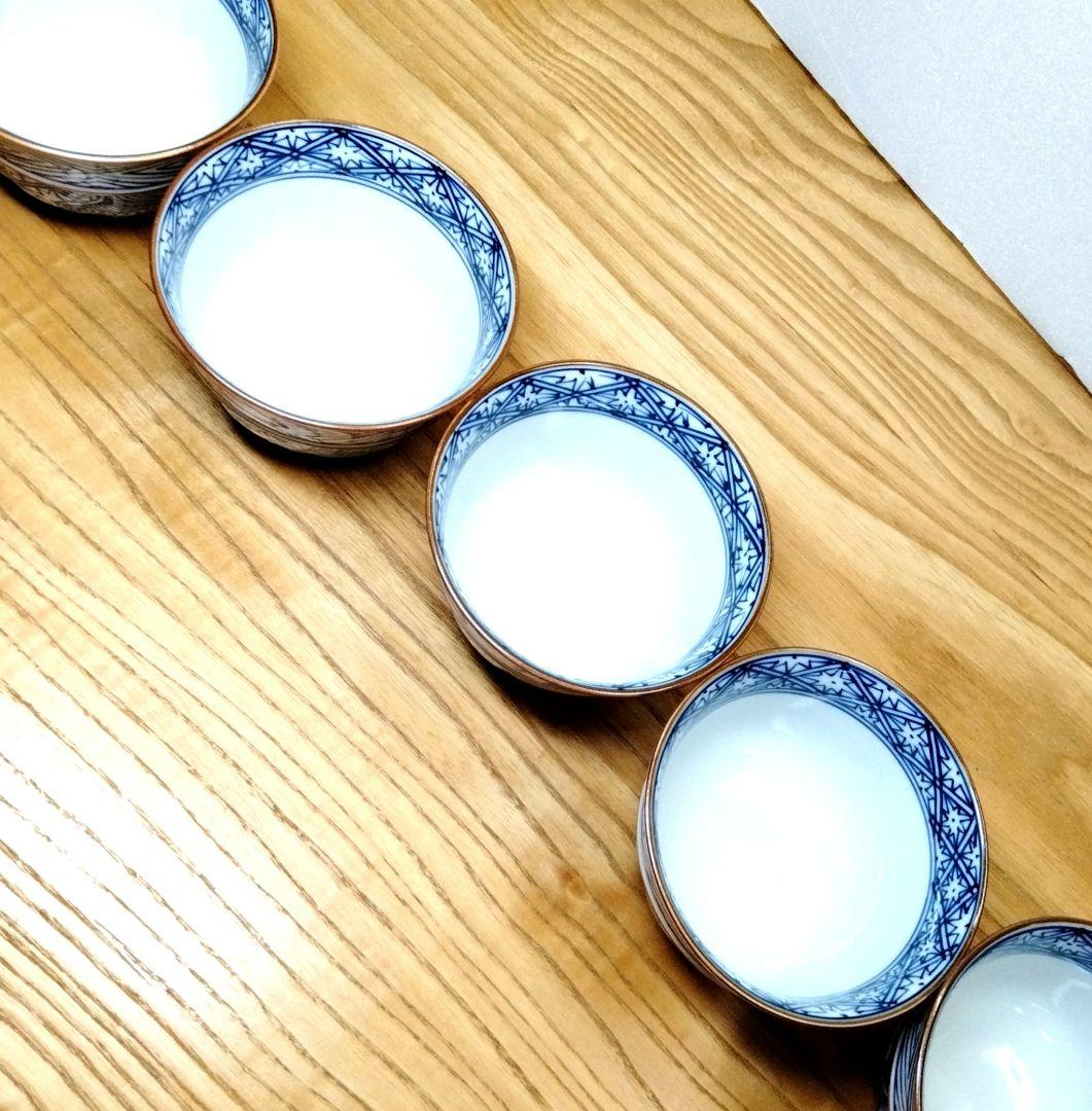 ☆ 平安羽楽 清水焼 染付湯呑