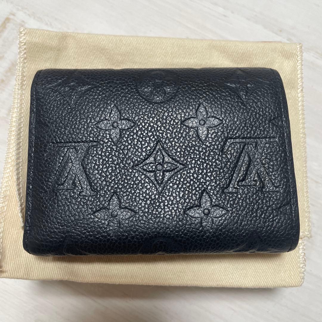 良品　ルイヴィトン アンプラント ポルトフォイユ ヴィクトリーヌ 黒