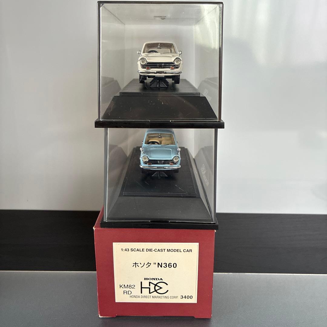 エブロ　EBBRO HONDA N360 ミニカー　赤 水色 白　3台セット
