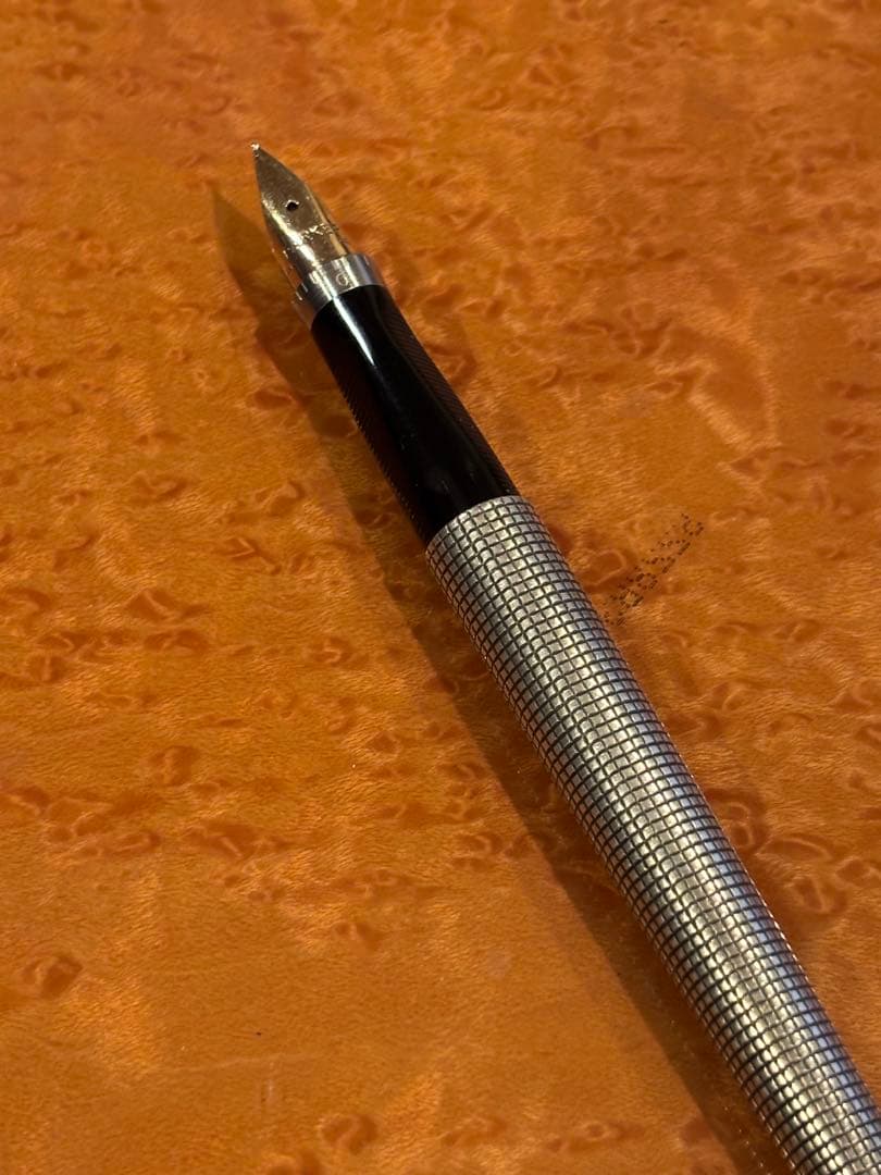 PARKER 万年筆 #75 フラットトップ 0メモリ ペン先14K 65=細字