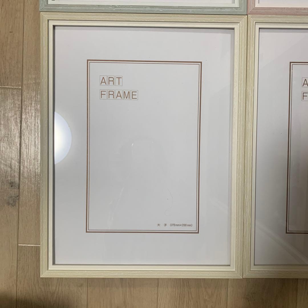 【4点】【美品】デッサン 額縁 7917 太子 379X288 レッド グリーン