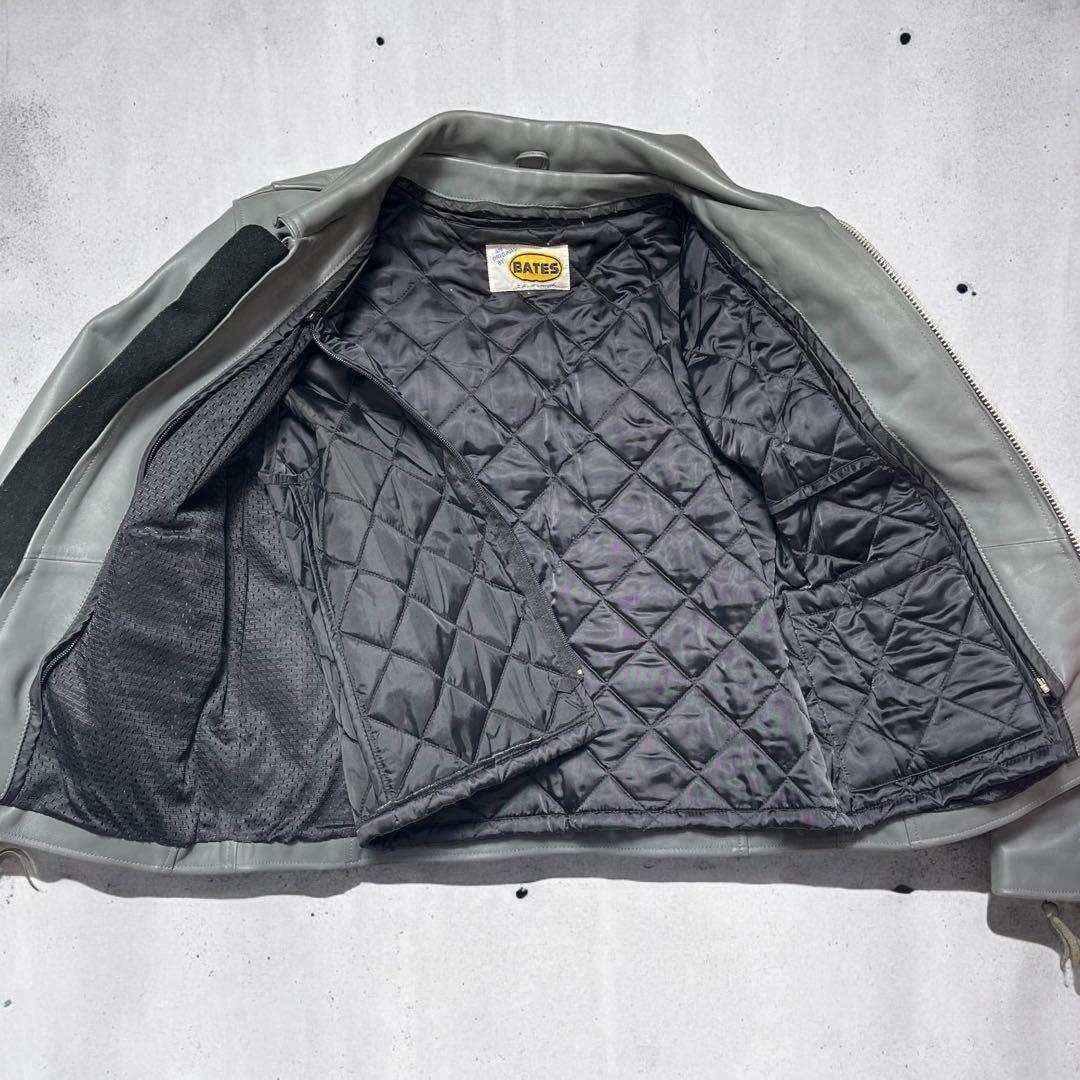 ベイツ シングルライダース レザージャケット ライナー付 BATES