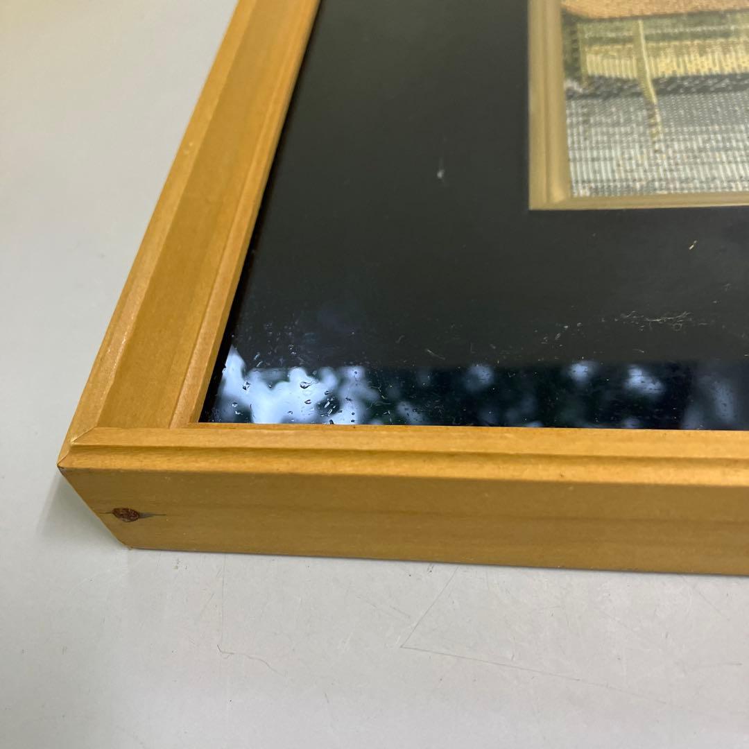 西陣織 金閣寺 鹿苑寺 京都 伝統工芸 刺繍 織物 美術品 額装 和モダン