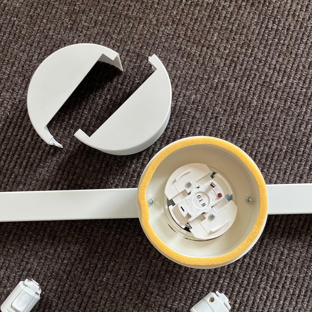 無印良品 システムライト160cm・アルミスポットライト4灯セット（電球なし）