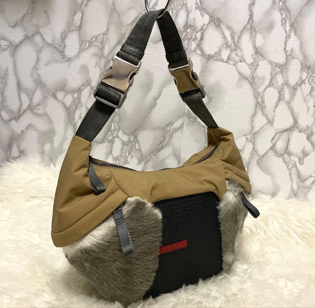 PRADA sport デザインバッグ　リアルファー　fur mix 00s