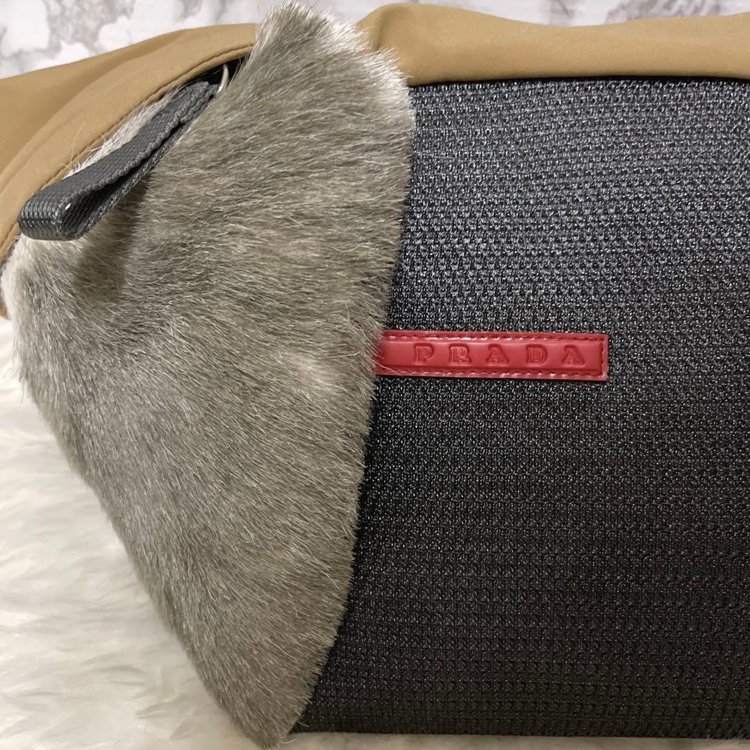 PRADA sport デザインバッグ　リアルファー　fur mix 00s