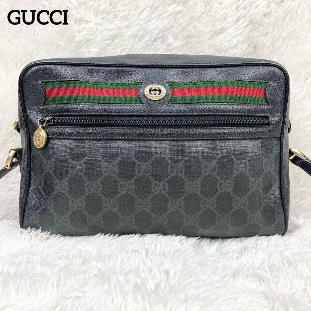 【極美品】オールドグッチ シェリーライン GGスプリーム ショルダーバッグ