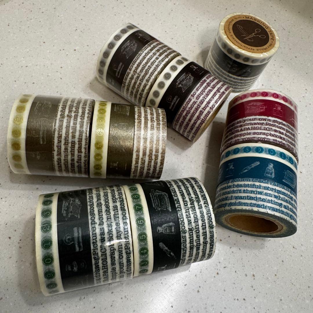 MARK'S マークス 廃盤 マスキングテープ タイプライター コンプリート