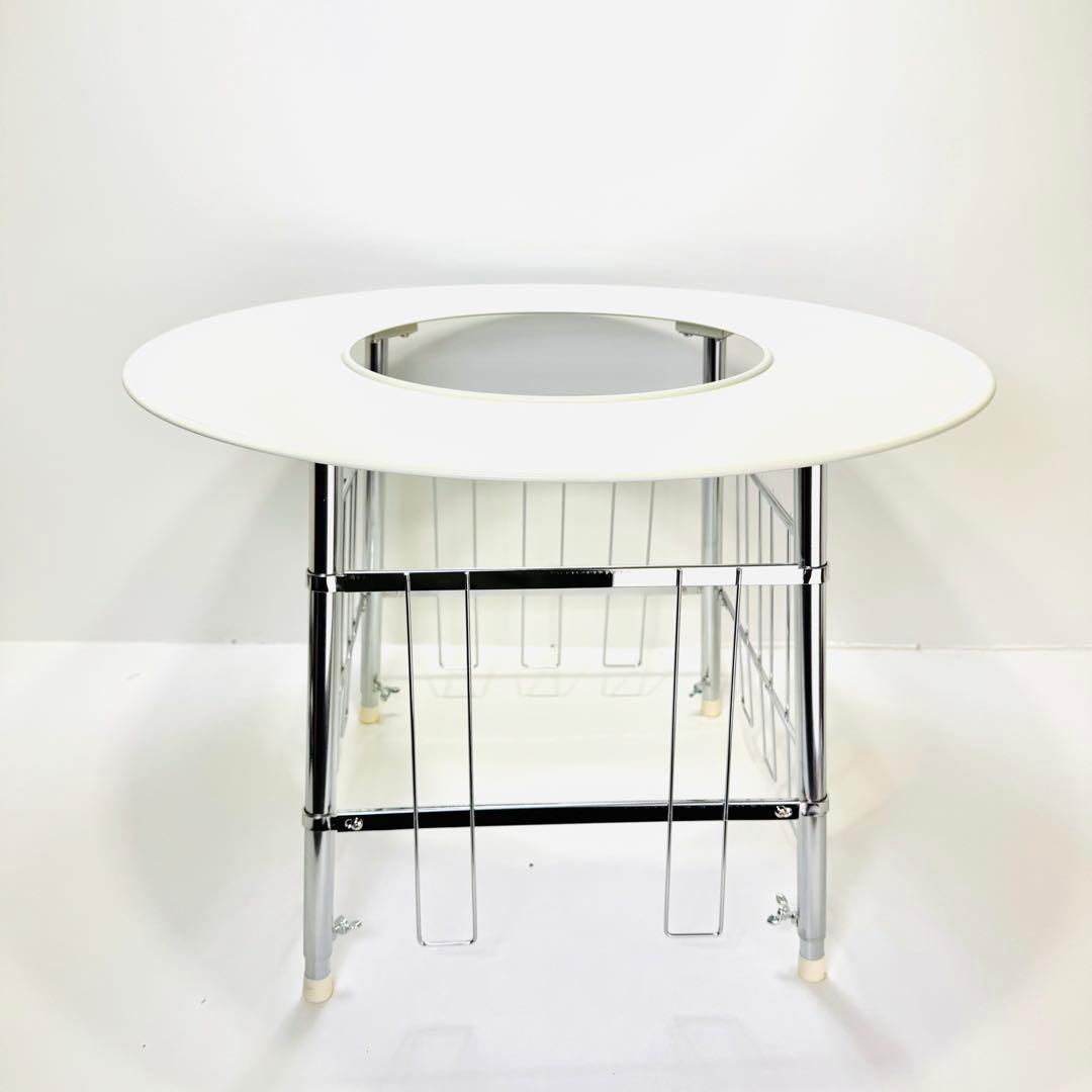 高津製作所　丸型ストーブガード　デラックス組立式　カフェテーブル サイドテーブル