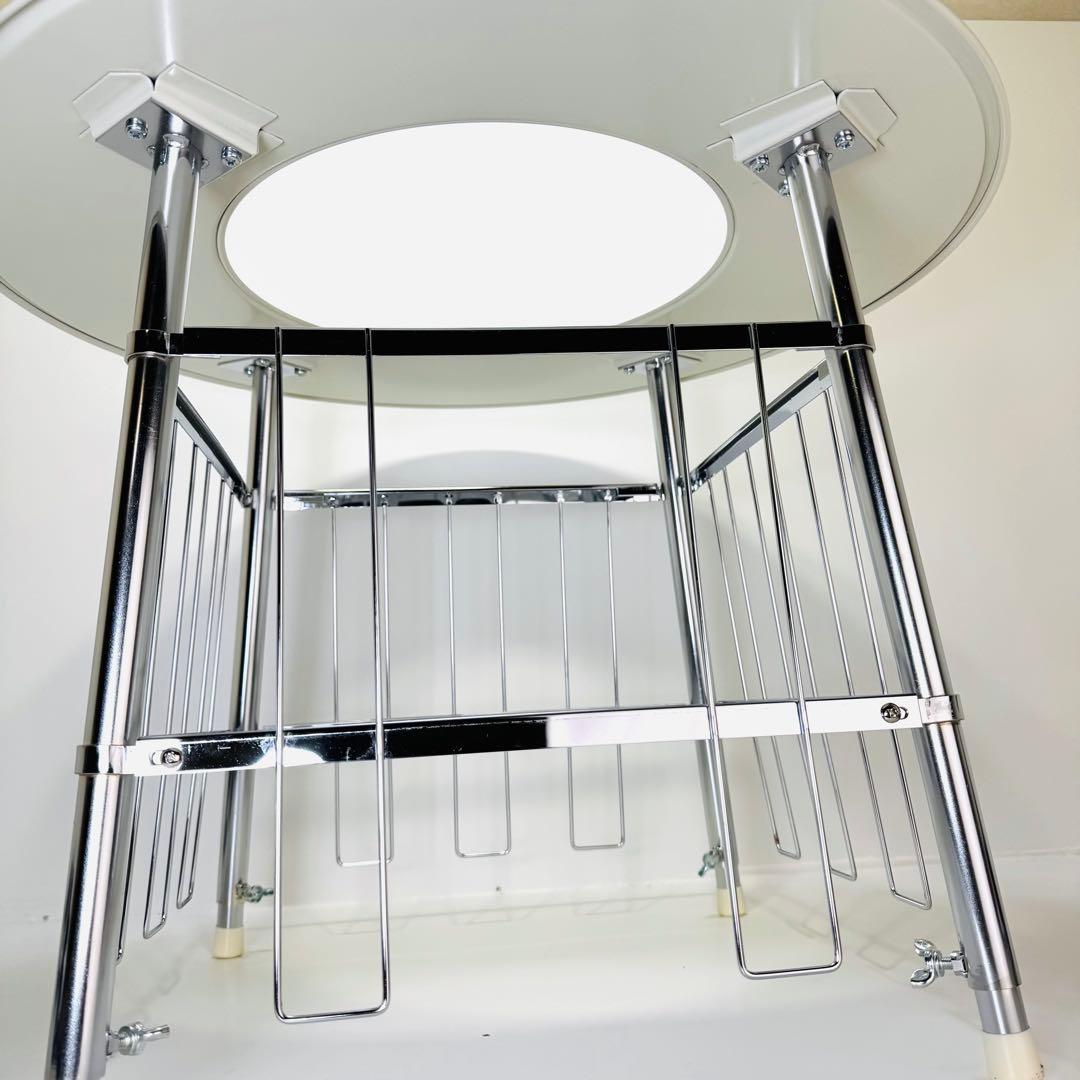 高津製作所　丸型ストーブガード　デラックス組立式　カフェテーブル サイドテーブル