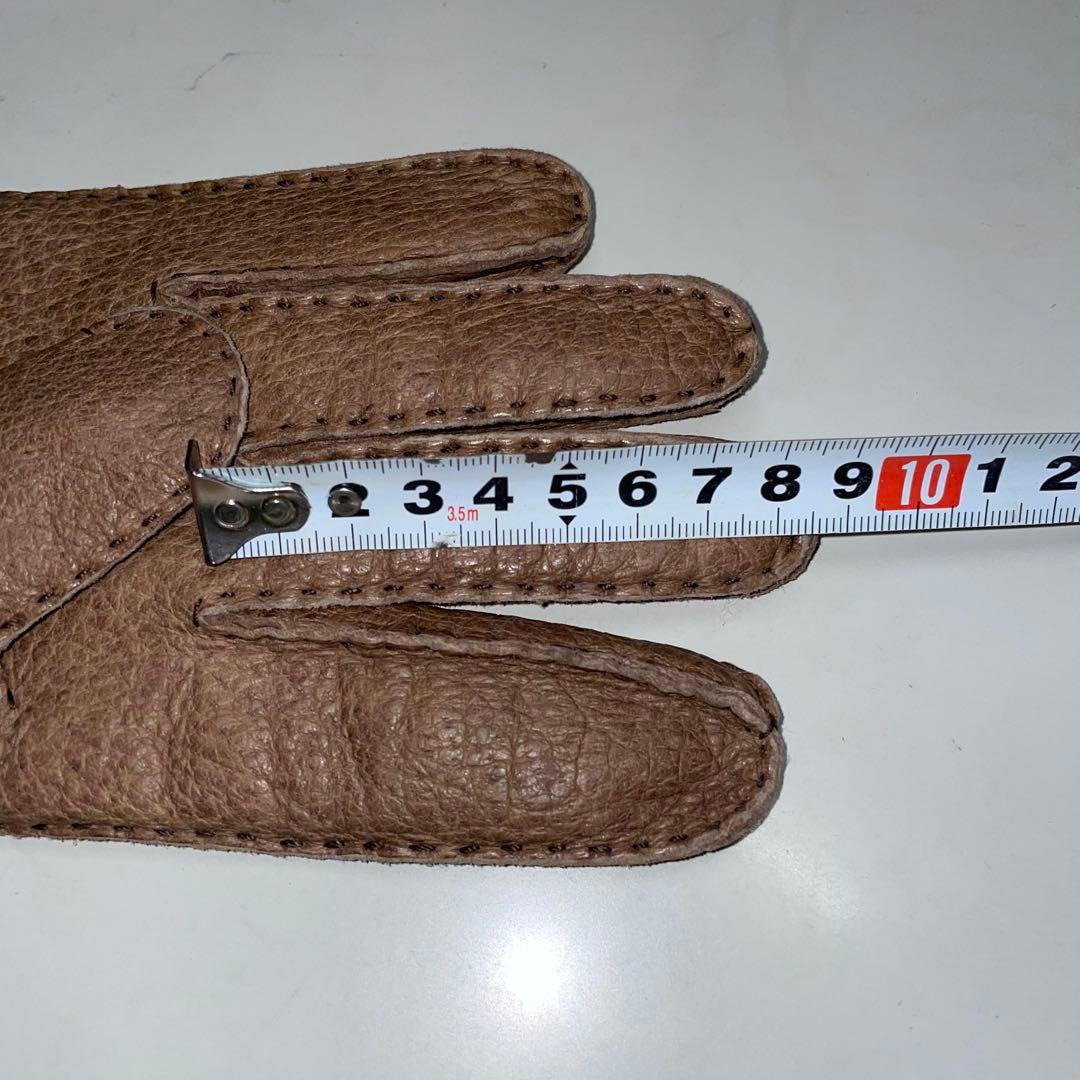 未使用 ペッカリー ドイツ製 サイズ8-1/2 ライトブラウン色 ライニング有り